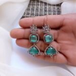 Premium stylish ad zircon earrings