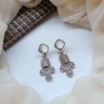 Ad micro zircon stone fancy earrings
