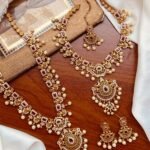 Goldplatted bridal set wd mala